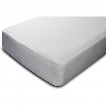 Pikolin Home - Protector de colchón, 100% bambú, impermeable, color blanco, 105x190/200cm-Cama 105