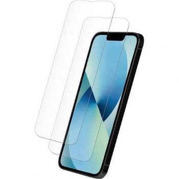 MyWay 2 Pack Flat Tempered Glass Screen Protectors for iPhone 14 Plus/13 Pro Max, Scratch-Resistant, Transparent
