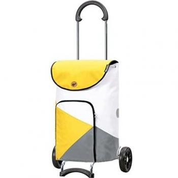 Chariot de courses Andersen Scala Ester 47L, capacité 40kg, imperméable, jaune