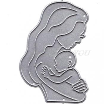 Mom Baby Metal Cutting Dies Stencil for Scrapbooking and DIY Paper Embossing