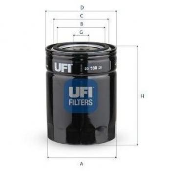 Filtro Olio UFI 23.180.00 con Valvola di Non Ritorno M 22 X 1,5