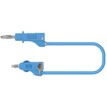 Messleitung mit Bananensteckern 50 cm Blau