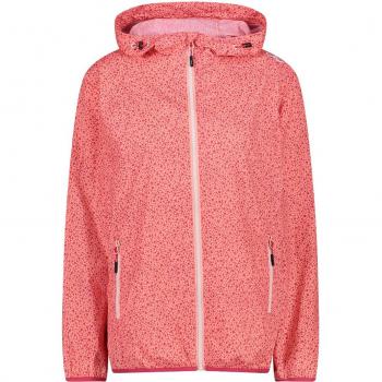 CMP Damen Regenjacke mit Kapuze - Rot, Größe XL