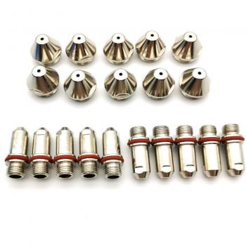 Water-Cooled Cutting Torch Electrodes and Nozzles Set, 10 Pieces for FY-A160, FY-A200H, FY-A200, FY-200, LGK-200 (200A)