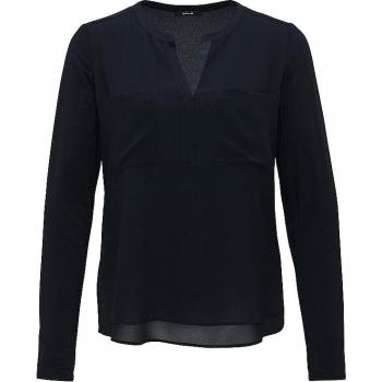 OPUS Chiffon Bluse Forano dunkelblau lockere Passform Größe 36