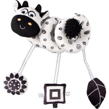 Soft Plush Baby Rattles with Bell for Newborn Stroller, Interactive Crib Hanging Toy
