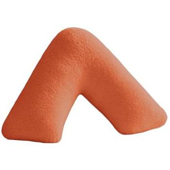 Super Soft Orange Teddy Fleece V Shape Pillowcase - Cozy Neck & Back Support Cover