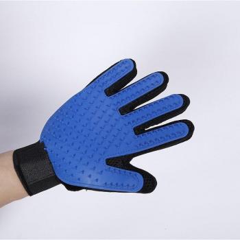 Gentle Rubber Pet Grooming Glove for Dogs and Cats - Efficient Deshedding and Bathing Tool