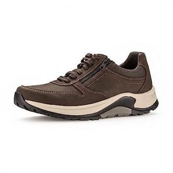 Gabor Herren Schnürschuhe Mocca Dunkelbraun aus zertifiziertem Leder mit Wechselfußbett, Größe 44,5 EU