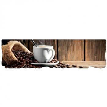 Tapis de cuisine antidérapant en PVC moderne coloré 50x180 cm - Le Forme Café