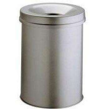 15L Fireproof Round Waste Basket - Light Grey
