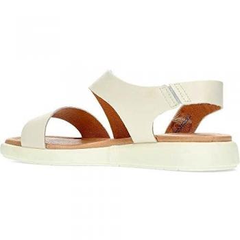 Pikolinos Women's Flat Leather Sandals CALELLA W5E-0565 in Cream