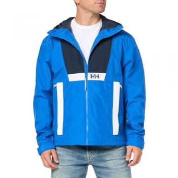 Helly Hansen Men's Rig Waterproof Hooded Rain Jacket - Cobalt 2.0, Size S