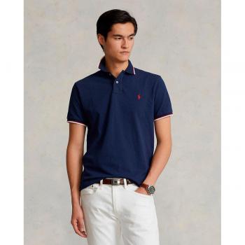 Polo Ralph Lauren Slim Fit Algodão Piqué Marinho Manga Curta S
