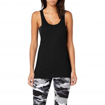 Urban Classics Women's Ladies Loose Tanktop Sports Shirt, Black, M