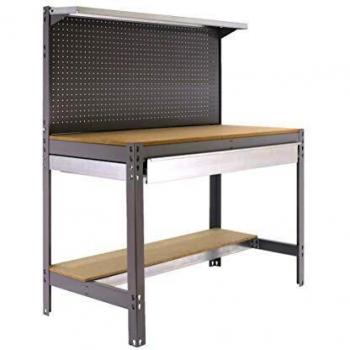 Simonrack - Etabli 3 niveaux/1 tiroir 875 Kg L. 910 x Ht. 1445 x P. 610 mm KIT SIMONWORK BT3 BOX 900 GRIS - 338100021159062 - Simonwork