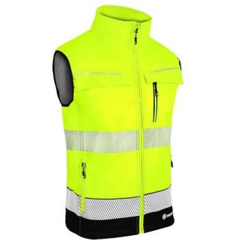 Beeswift Deltic Hi-Vis Gilet Two-Tone Saturn Yellow/Navy Blue XL