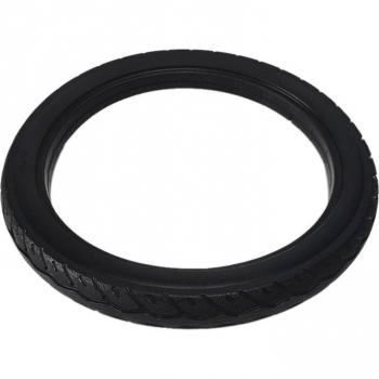 16 Inch Solid Non-Slip Bicycle Tires 16 x 1.75 Black Rubber