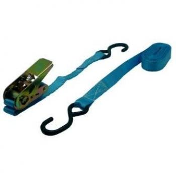 Viso STC501SB/12 Sangle à cliquet + 2 Crochets Bleu + Fil Blanc CR 500 kg
