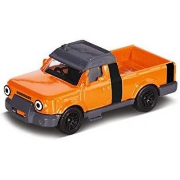 Dickie Toys 203131006 Bob der Baumeister Tread Spielzeugauto mit Freilauf und beweglichen Teilen, 1:64, Orange, 7 cm
