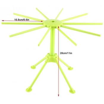 Foldable Noodle Drying Rack Stand - Kitchen Tool for Spaghetti and Pasta
