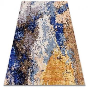 RUGSX Miro Washable Anti-Slip Area Rug - Blue/Beige 200x290 cm