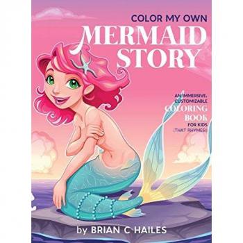 Customizable Rhyming Mermaid Coloring Book for Kids