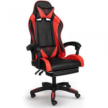 TRISENS Ergonomischer Gaming Chefsessel mit Fußstütze und flexiblen Armlehnen für Home Office und Büro