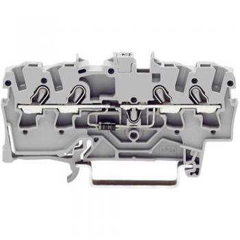 WAGO 2002-1411/1000-410 Grey Diode Terminal Block with Pull Spring, 5.20 mm Configuration, Single Piece