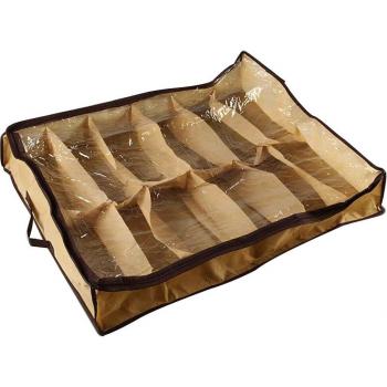 Anti-Moisture Shoe Storage Box, Dustproof Bag, Foldable Clear Under-Bed Organizer, Reusable Zipper Closure, Large Capacity for Home