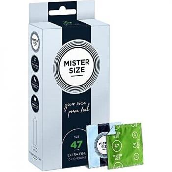 Preservativos Mister Size 47 mm - 10 unidades Extra Fino
