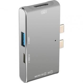 Adaptateur Multifonctionnel 4K USB-C Type C USB 3.0/3.1 avec Câble Vidéo HDTV et Lecteur