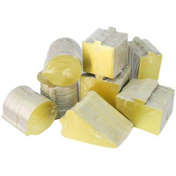 Plateaux Desserts en Carton Or - 100 Pièces Multi-Formes pour Gâteaux de Noël