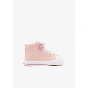 Zapatillas deportivas de bebés Conguitos con cierre autoadherente y suela flexible, modelo TECNOBABY OSSH500001-PINK, bota deportiva respetuosa para niñas en color rosa, talla 23