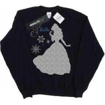 Disney Princess Girls Belle Holiday Silhouette Sweatshirt