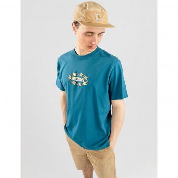 T-Shirt Afends Bloom Blu Azure Uomo