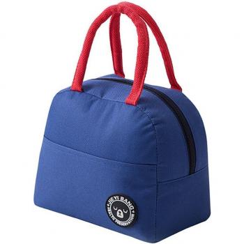 Insulated Canvas Lunch Bag Cooler Tote for Kids - Portable Bento Box #T1P
