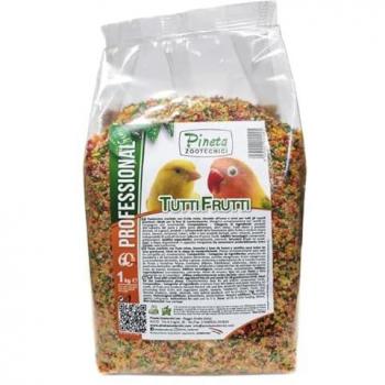 Pasta Tutti Frutti PINETA para Aves, 1 kg - Mezcla nutritiva y sabrosa para aves