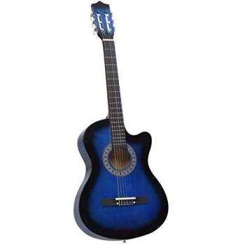 Guitarra Clássica Western Cutaway 6 Cordas Azul Sombreado 38