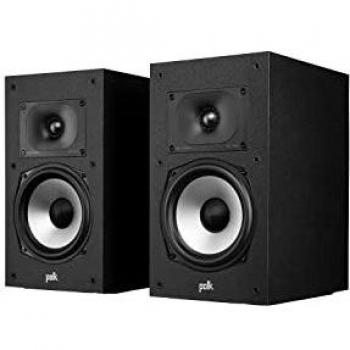 Polk Audio Monitor XT20 High-Resolution Bookshelf Speakers, Pair, Black