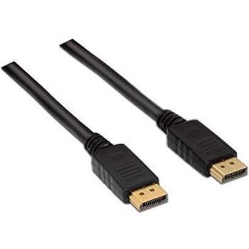 Aisens DisplayPort 1.2 Cable 4K@60Hz Male-Male 2m Black (A124-0129)