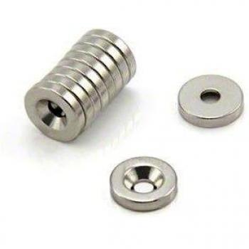 Magnet Expert Ø 10 mm x 2 mm x 3 mm d'épaisseur c/évier Aimant Néodyme - Pull 1.2 kg