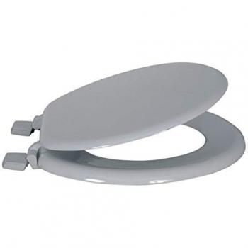 Asiento de Baño Universal MDF Blanco con Bisagras Plásticas - 42cm x 36cm x 5cm