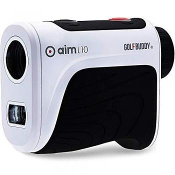 GolfBuddy Unisex's aim L10 Golf Rangefinder, White, One Size