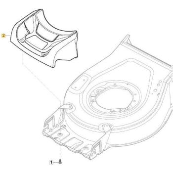 Plaque Frontale Tondeuse à Gazon Sans Fil Originale Stiga 322226288/0