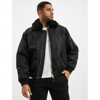 Brandit MA2 Black Fur Collar Jacket - XL
