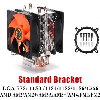 Wovibo Silent CPU Cooling Fan 3PIN 4Pin for Intel and AMD Radiators