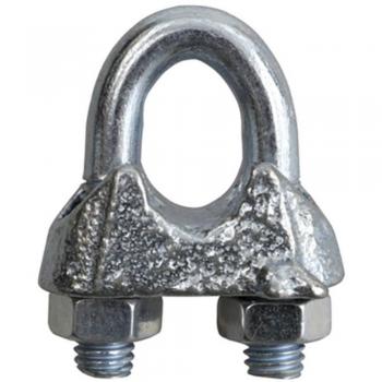 Serre-câble 11 mm M8 en acier galvanisé, fonte étamée - 25 pièces