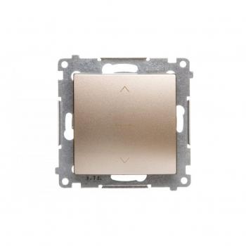 Simon 54 Premium Jalousieschalter dreipositionale 1-0-2, Schnellverbindung, gold DZW1K.01/44