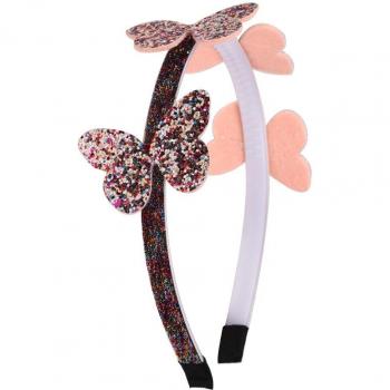 Sparkly Glitter Bow Headband for Girls - Kids Party & Wedding Hair Accessory